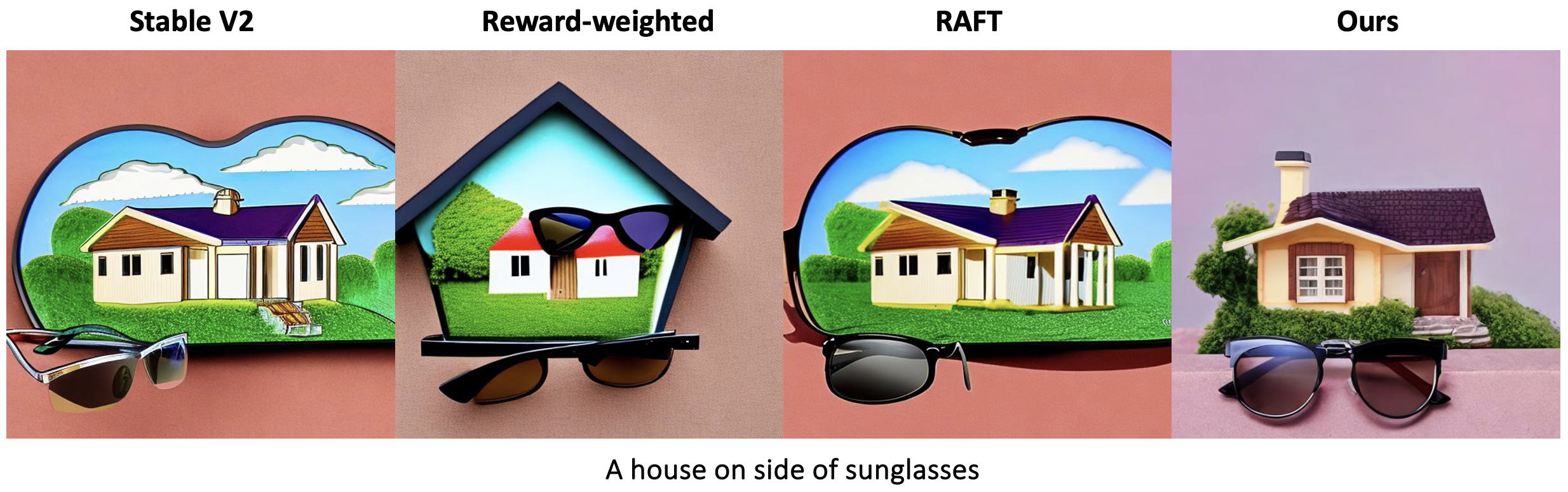 A house on side of sunglasses