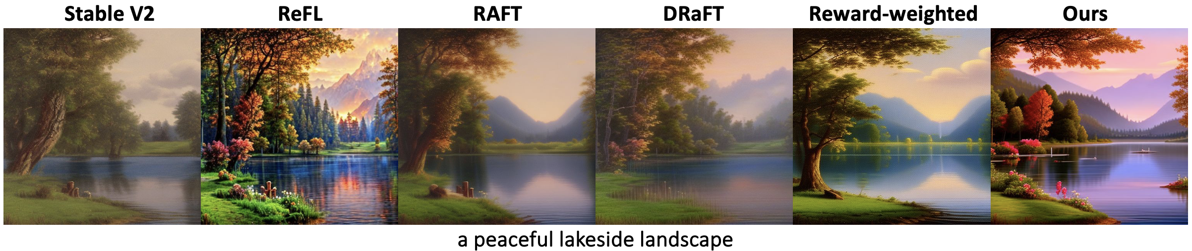A peaceful lakeside landscape