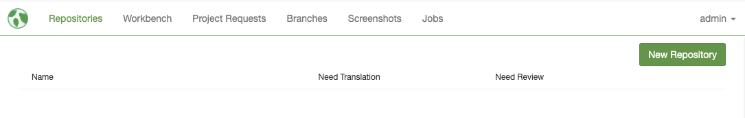 Creating Repository Button