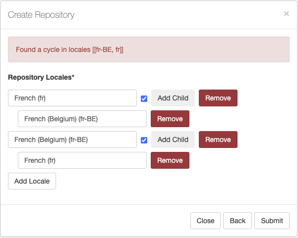 Repository Locales Cycle Example