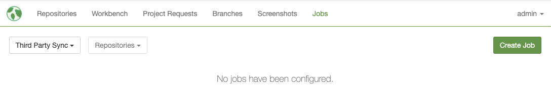 Create Job Button