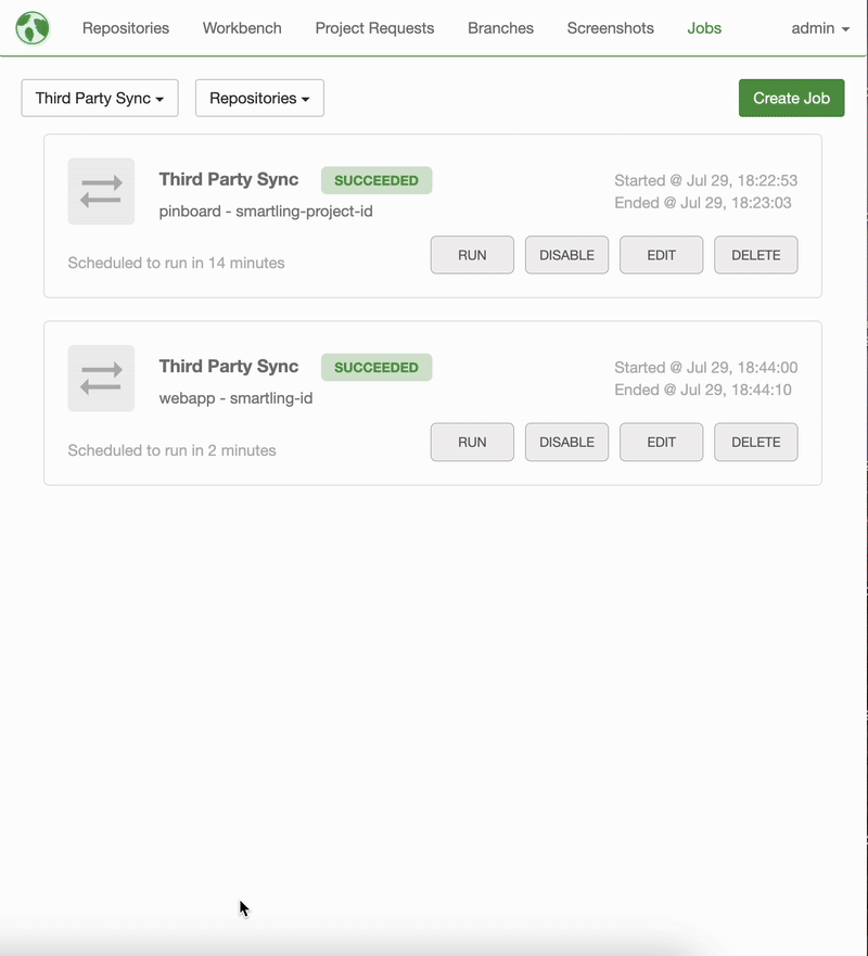 Creating Scheduled Jobs