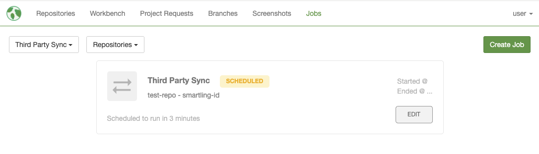 Edit Scheduled Job Button